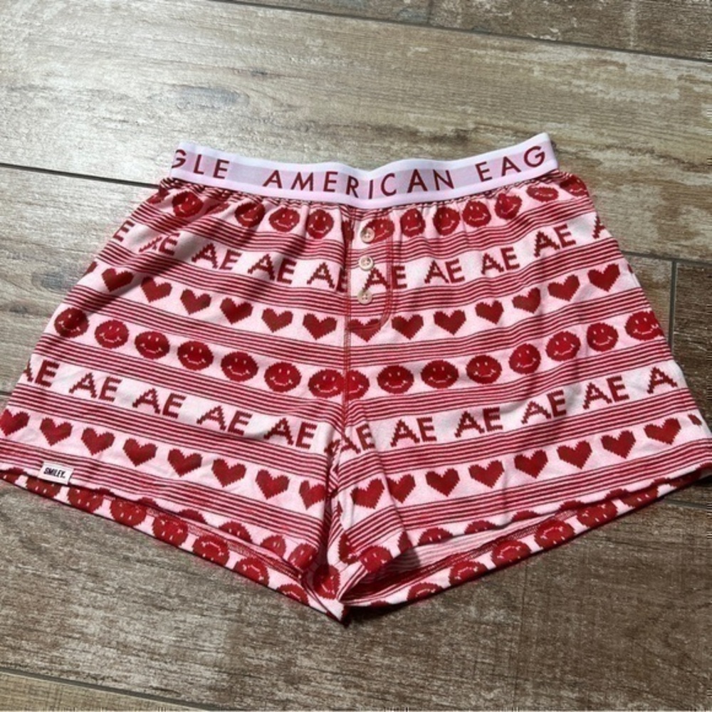 American Eagle | Heart Smiley Sleep Lounge Short ❤️